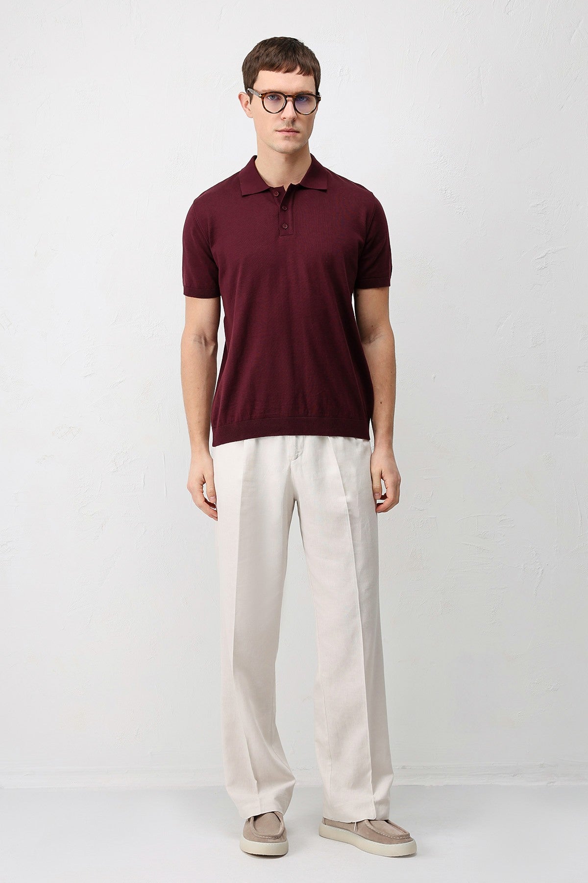 Antioch Comfort Slim Polo Yaka Erkek Triko T-Shirt