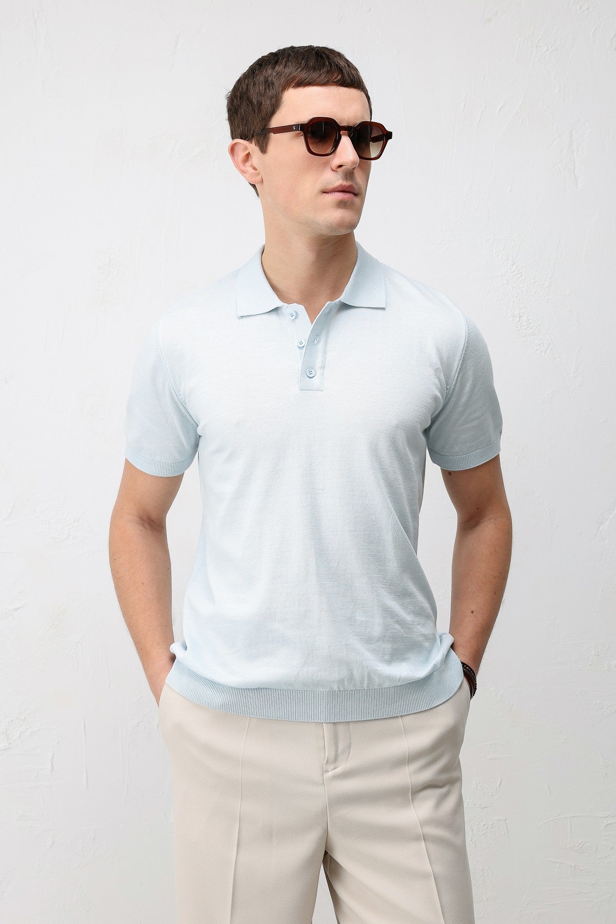 Antioch Comfort Slim Polo Yaka Erkek Triko T-Shirt