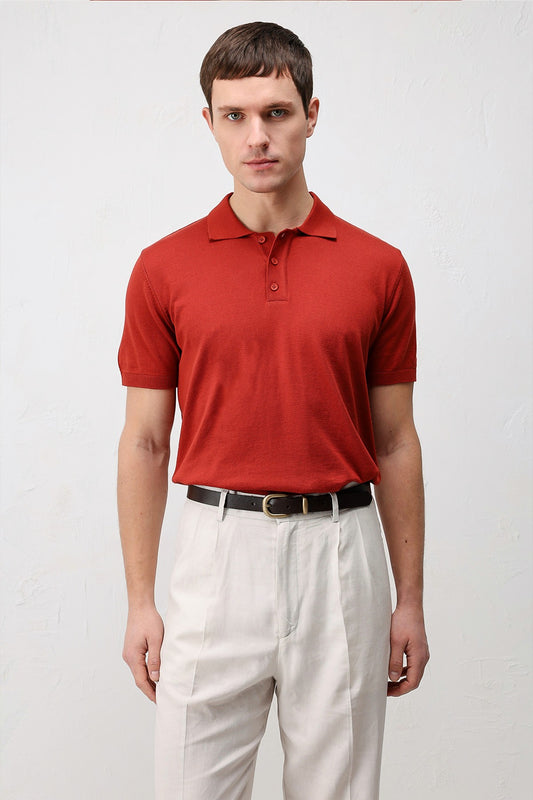 Antioch Comfort Slim Polo Yaka Erkek Triko T-Shirt