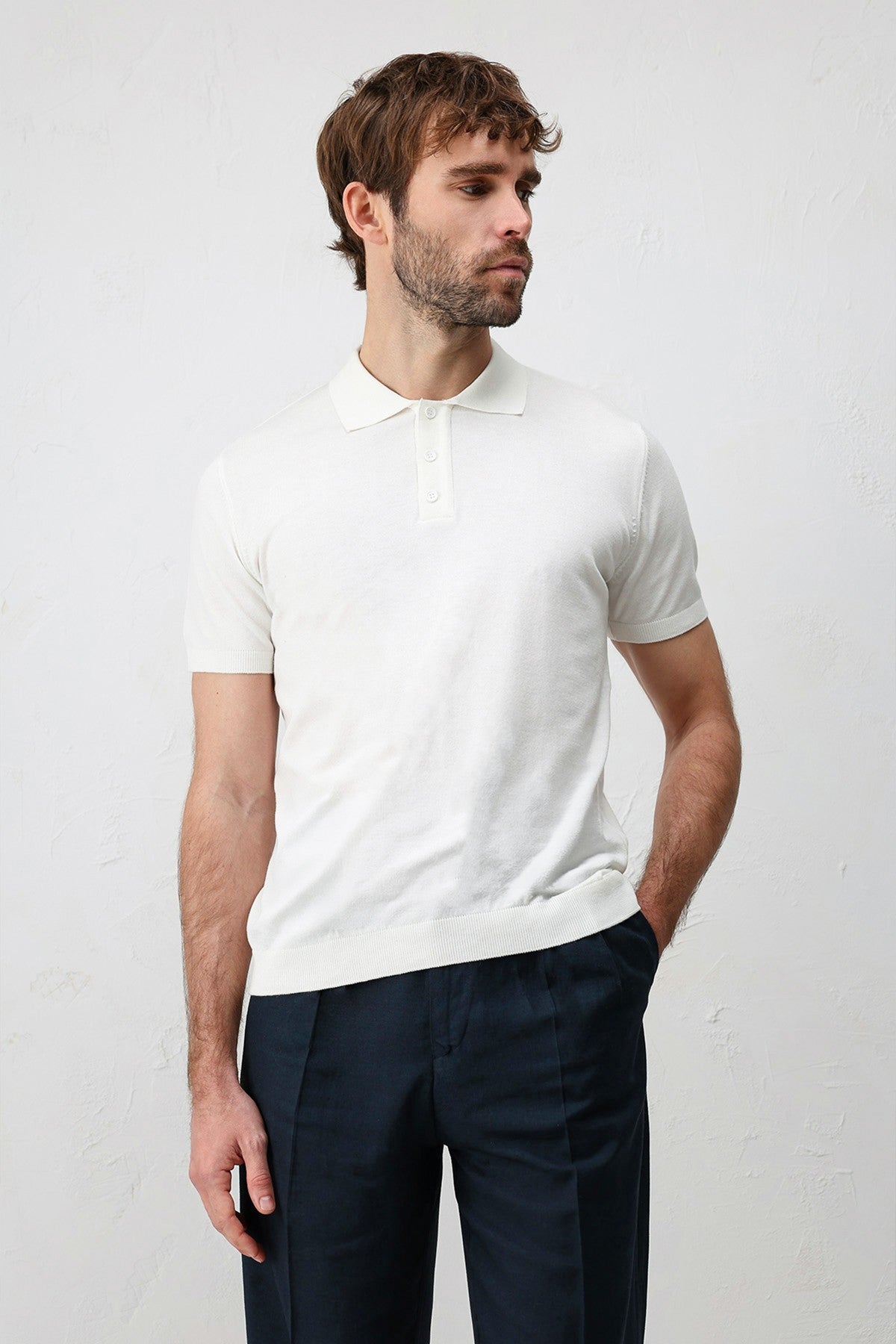 Antioch Comfort Slim Polo Yaka Erkek Triko T-Shirt