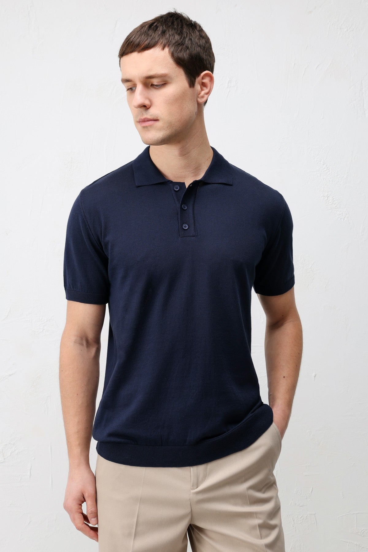 Antioch Comfort Slim Polo Yaka Erkek Triko T-Shirt