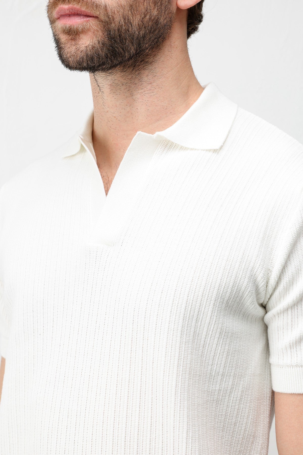 Antioch Premium Dokulu Erkek Triko T-Shirt