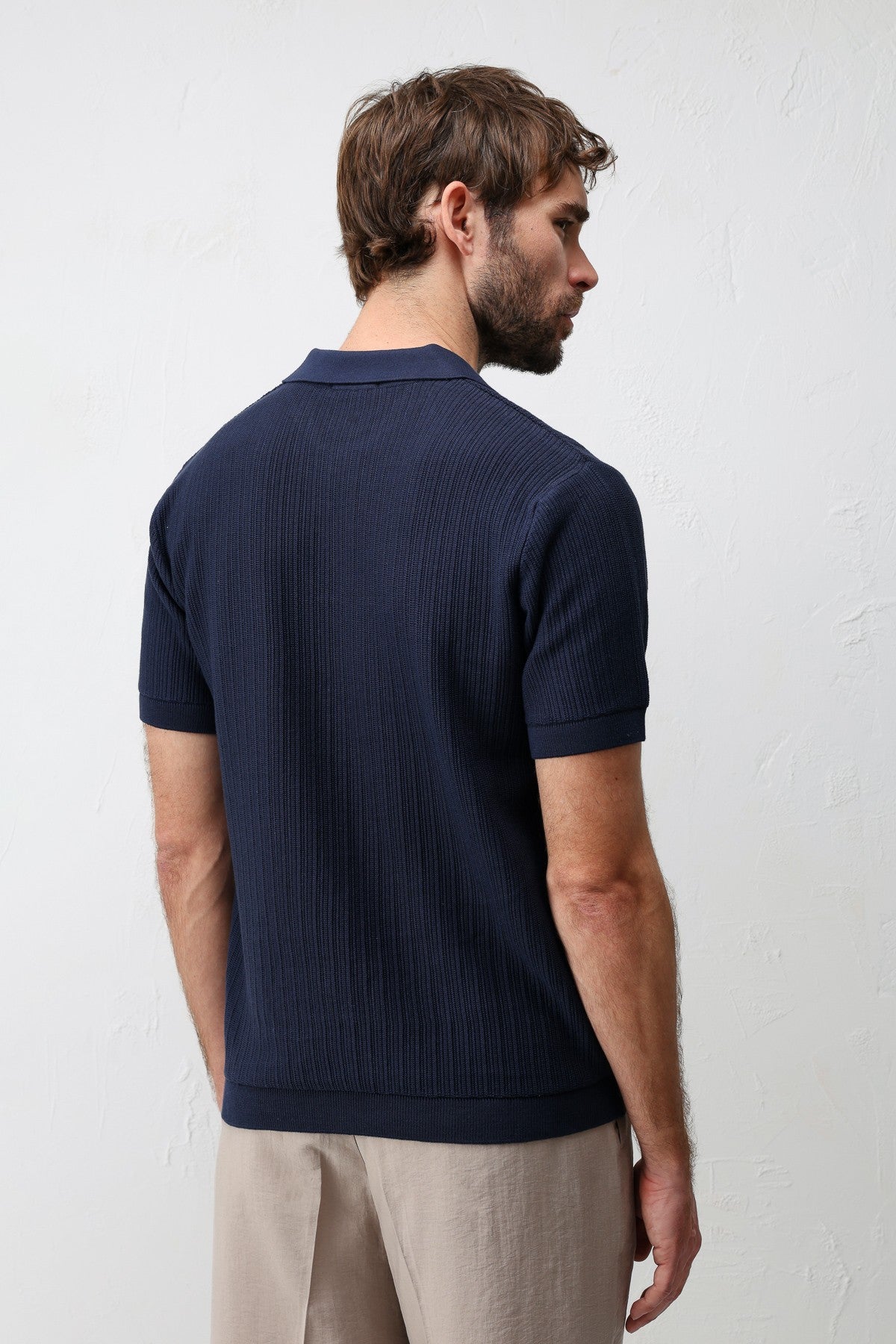 Antioch Premium Dokulu Erkek Triko T-Shirt