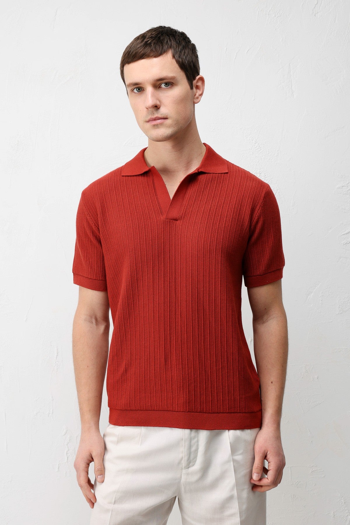 Antioch Premium Dokulu Erkek Triko T-Shirt