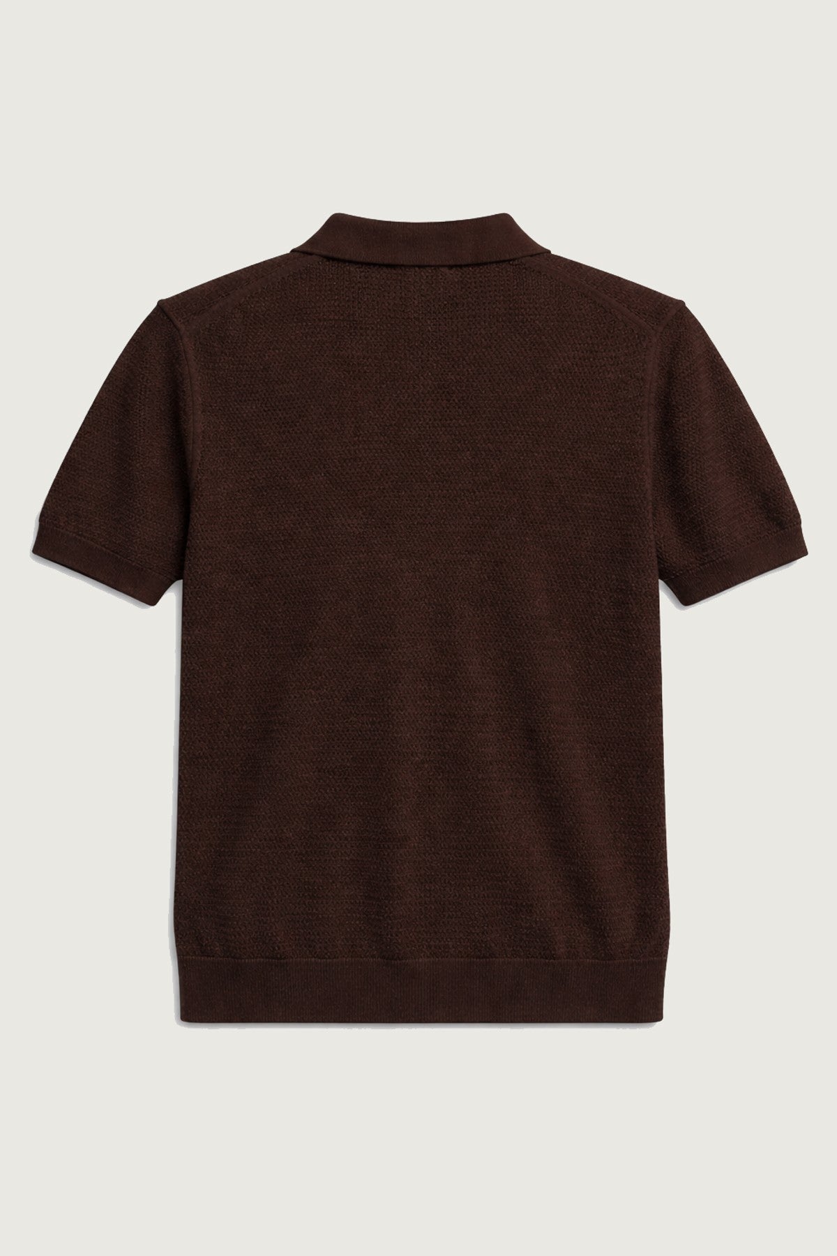 Antioch Sarı Örgü Dokulu Polo Yaka Erkek T-Shirt
