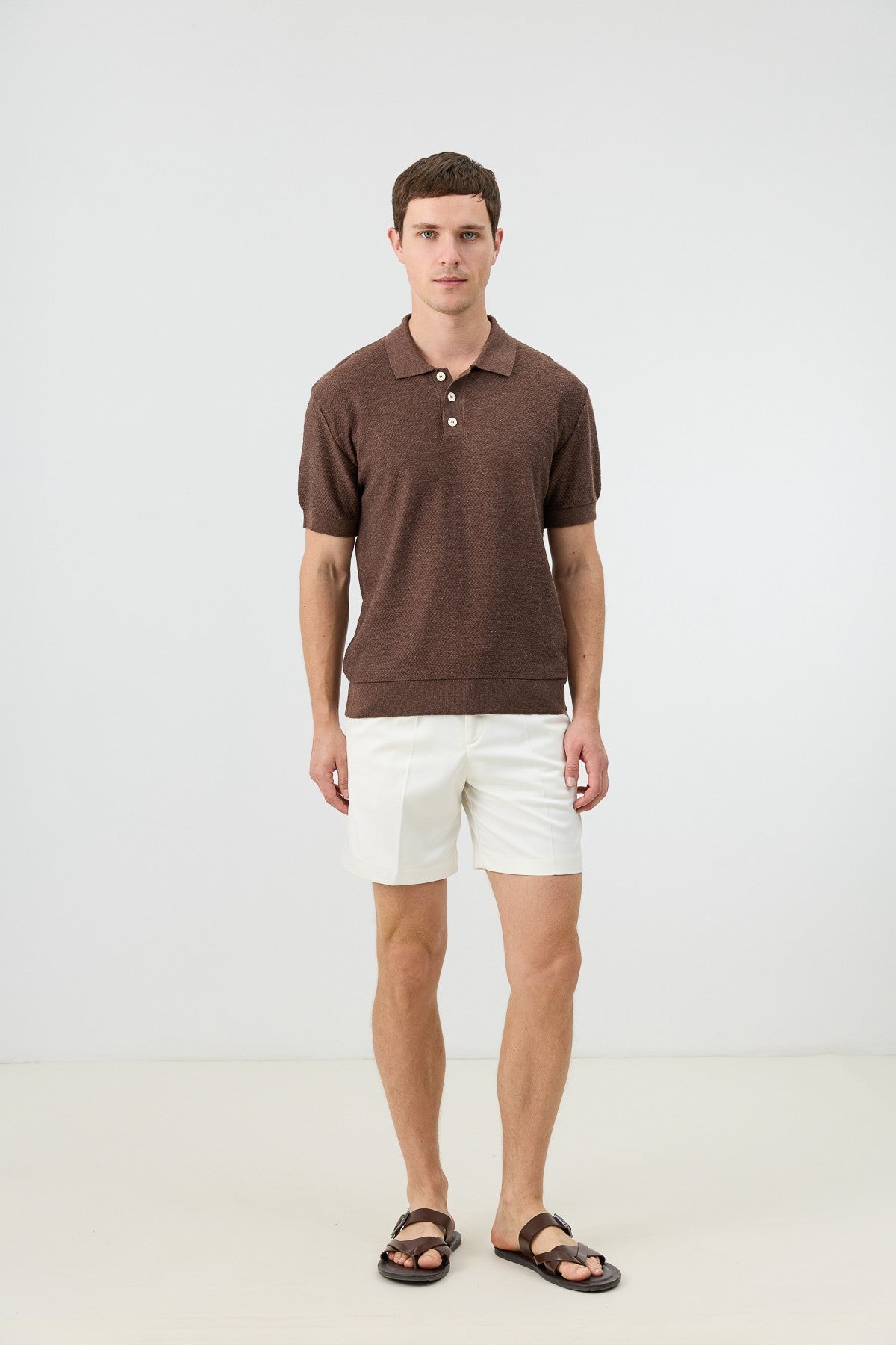 Antioch Siyah Dokulu Polo Yaka Triko Erkek T-Shirt