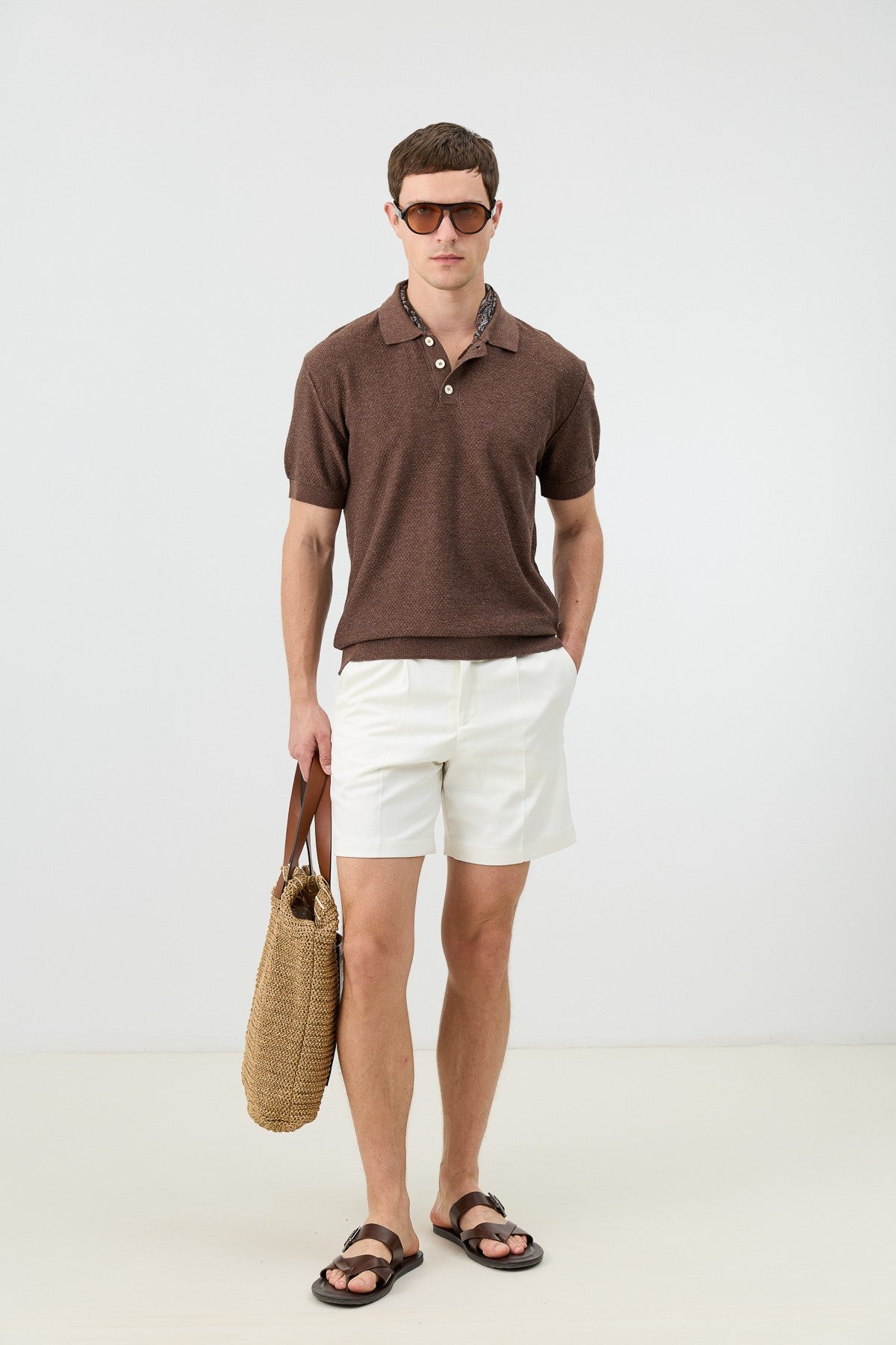 Antioch Siyah Dokulu Polo Yaka Triko Erkek T-Shirt