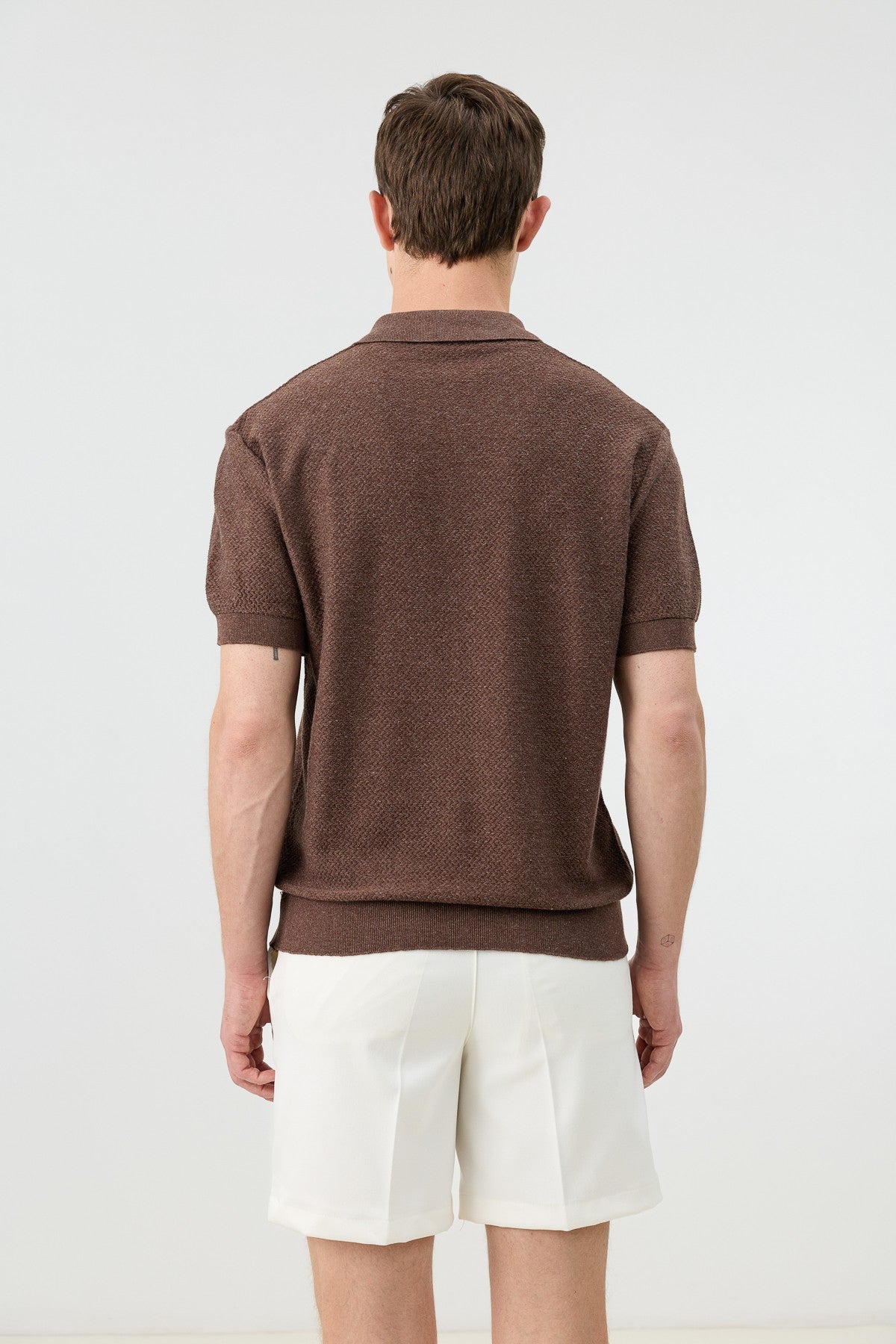 Antioch Siyah Dokulu Polo Yaka Triko Erkek T-Shirt