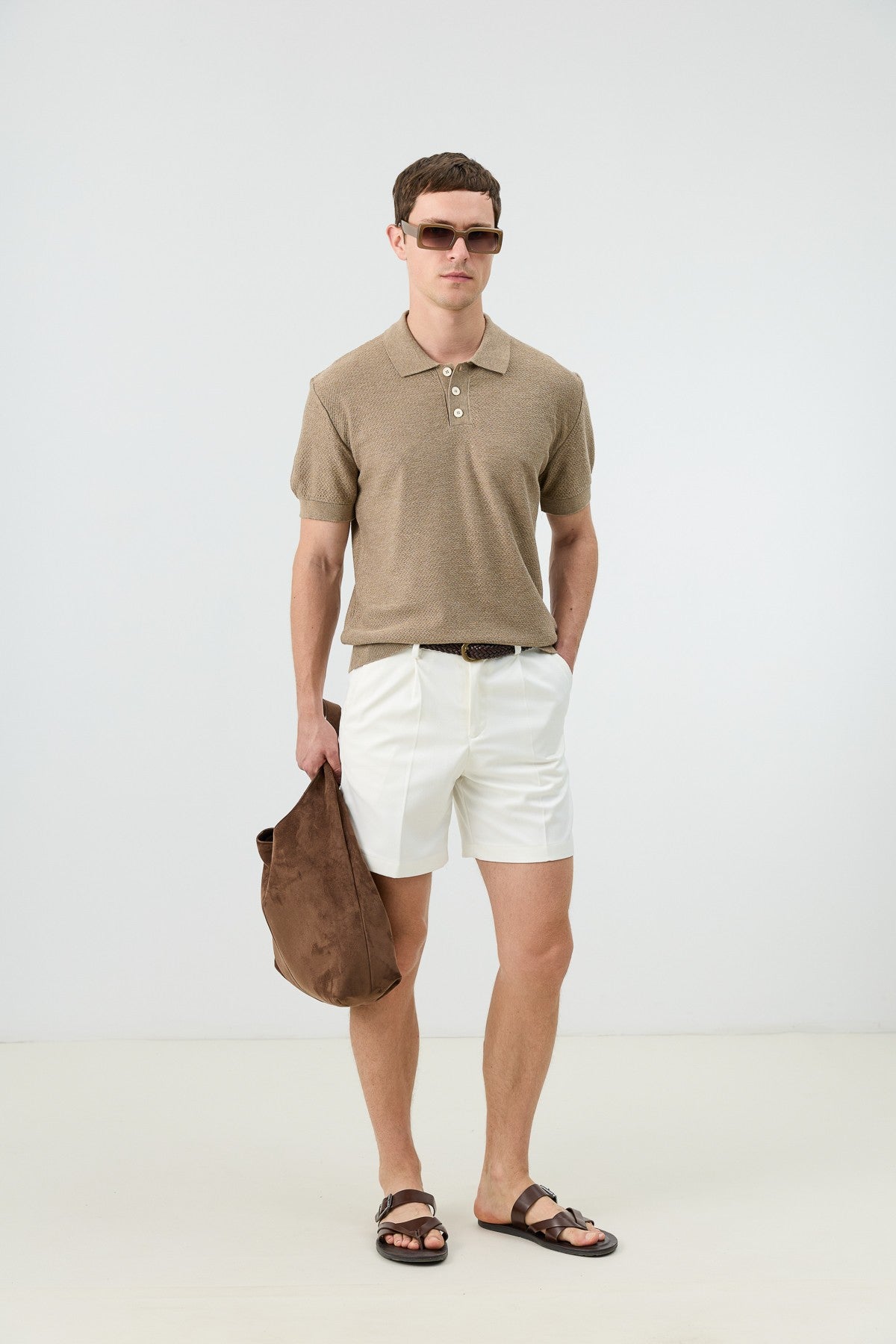 Antioch Siyah Dokulu Polo Yaka Triko Erkek T-Shirt