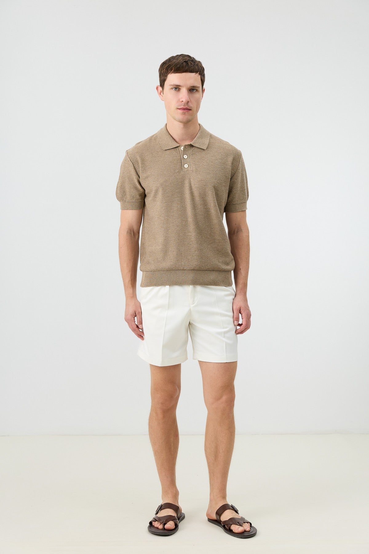 Antioch Siyah Dokulu Polo Yaka Triko Erkek T-Shirt