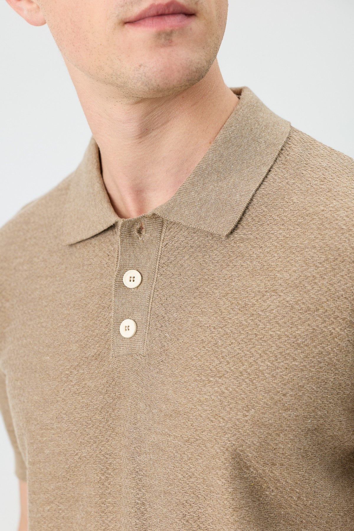 Antioch Siyah Dokulu Polo Yaka Triko Erkek T-Shirt