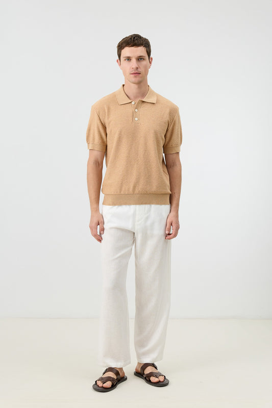 Antioch Siyah Dokulu Polo Yaka Triko Erkek T-Shirt