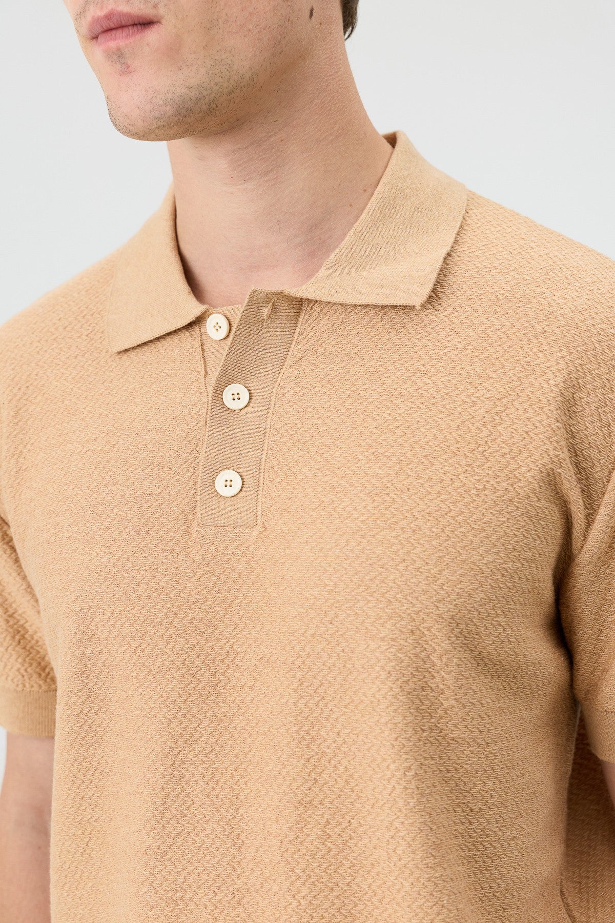 Antioch Siyah Dokulu Polo Yaka Triko Erkek T-Shirt