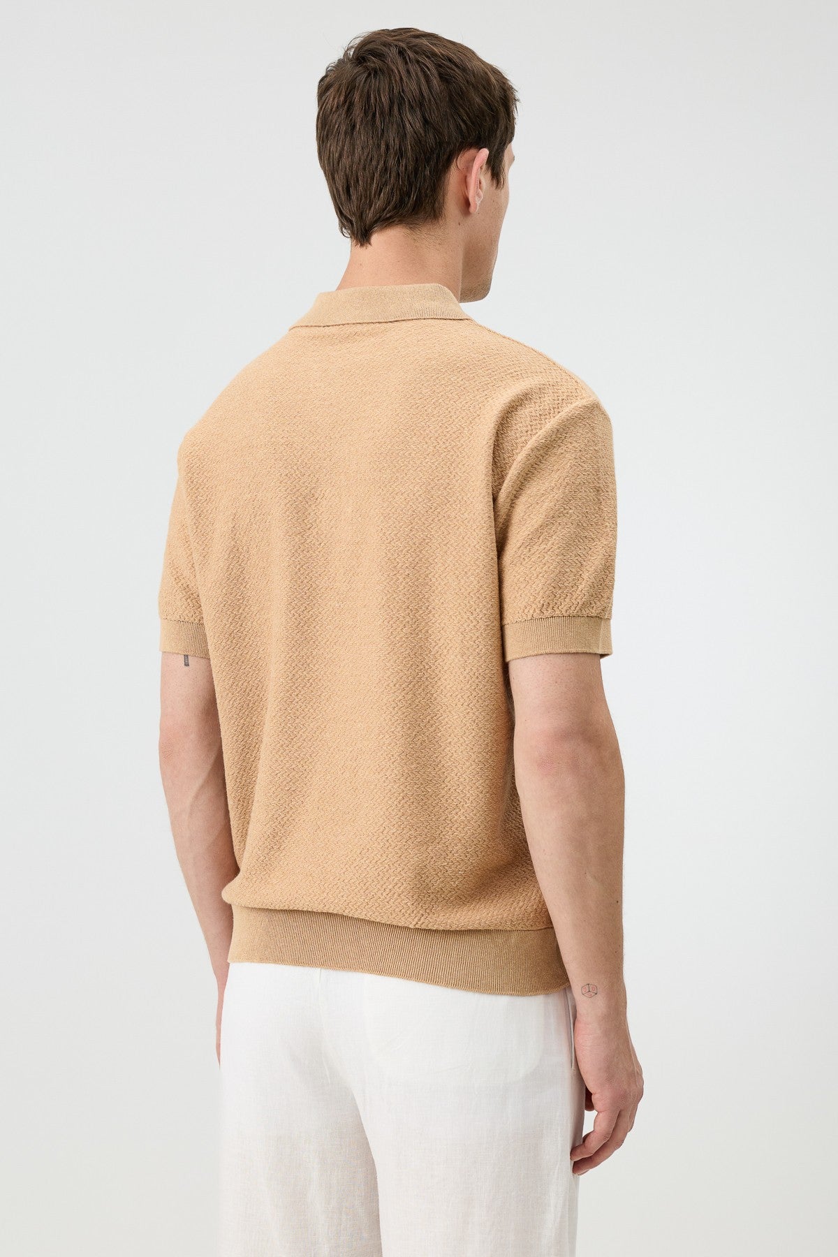 Antioch Siyah Dokulu Polo Yaka Triko Erkek T-Shirt