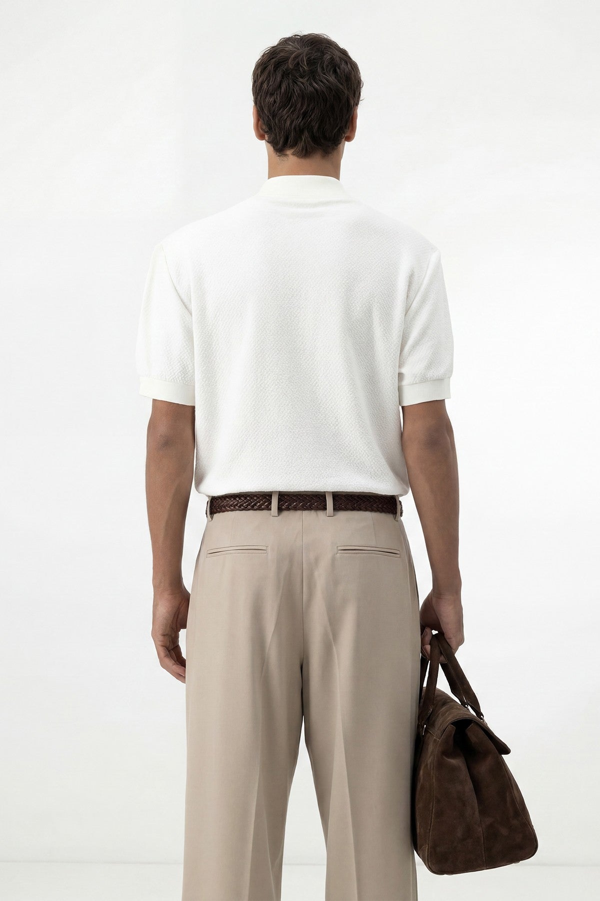 Antioch Siyah Dokulu Polo Yaka Triko Erkek T-Shirt