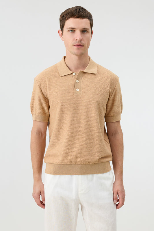 Antioch Siyah Dokulu Polo Yaka Triko Erkek T-Shirt