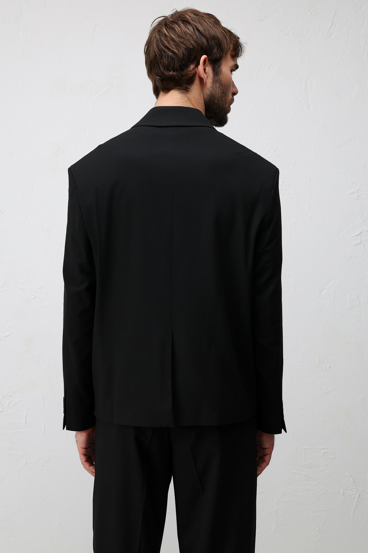 Antioch Siyah Relaxed Fit Erkek Blazer Ceket