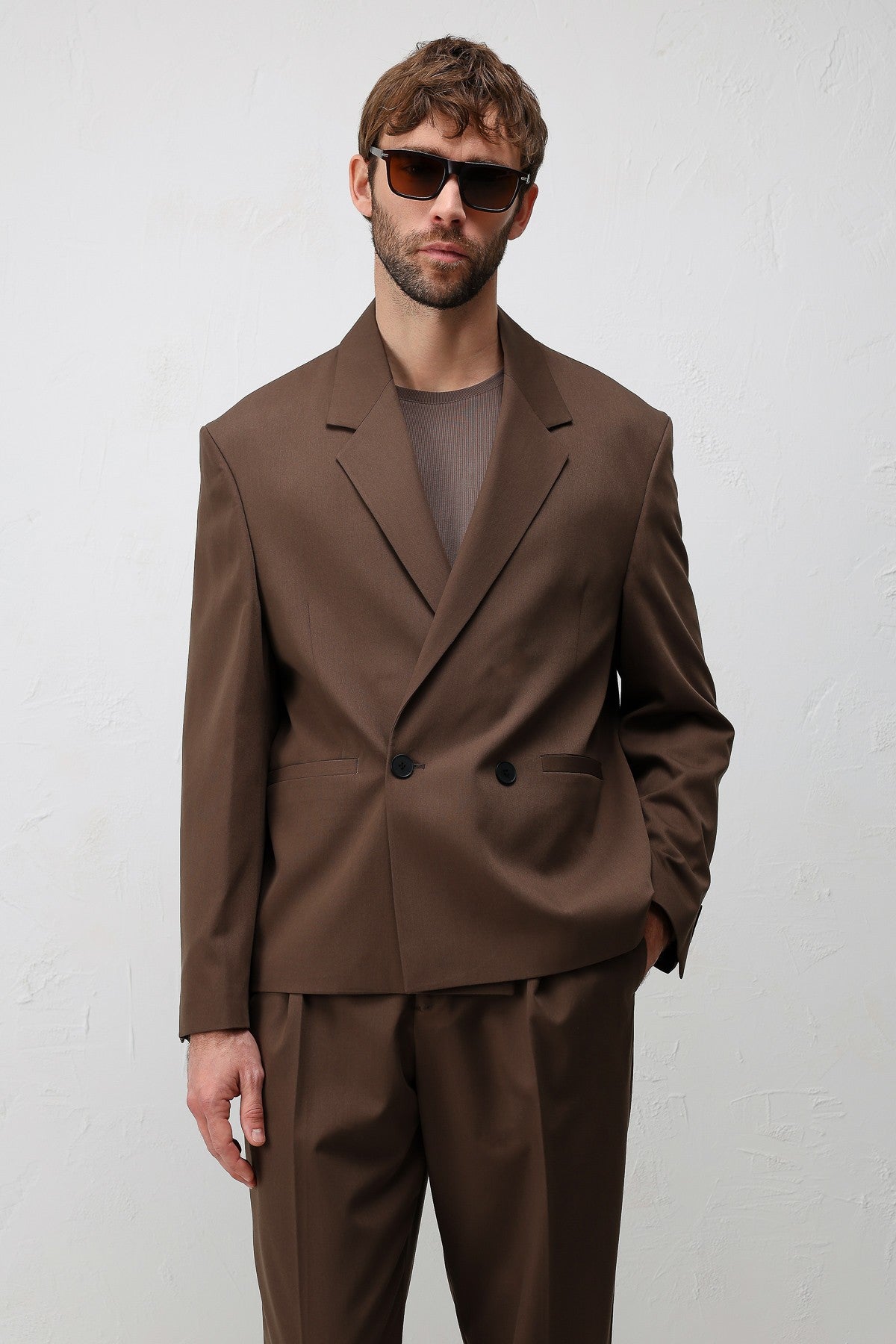 Antioch Siyah Relaxed Fit Erkek Blazer Ceket