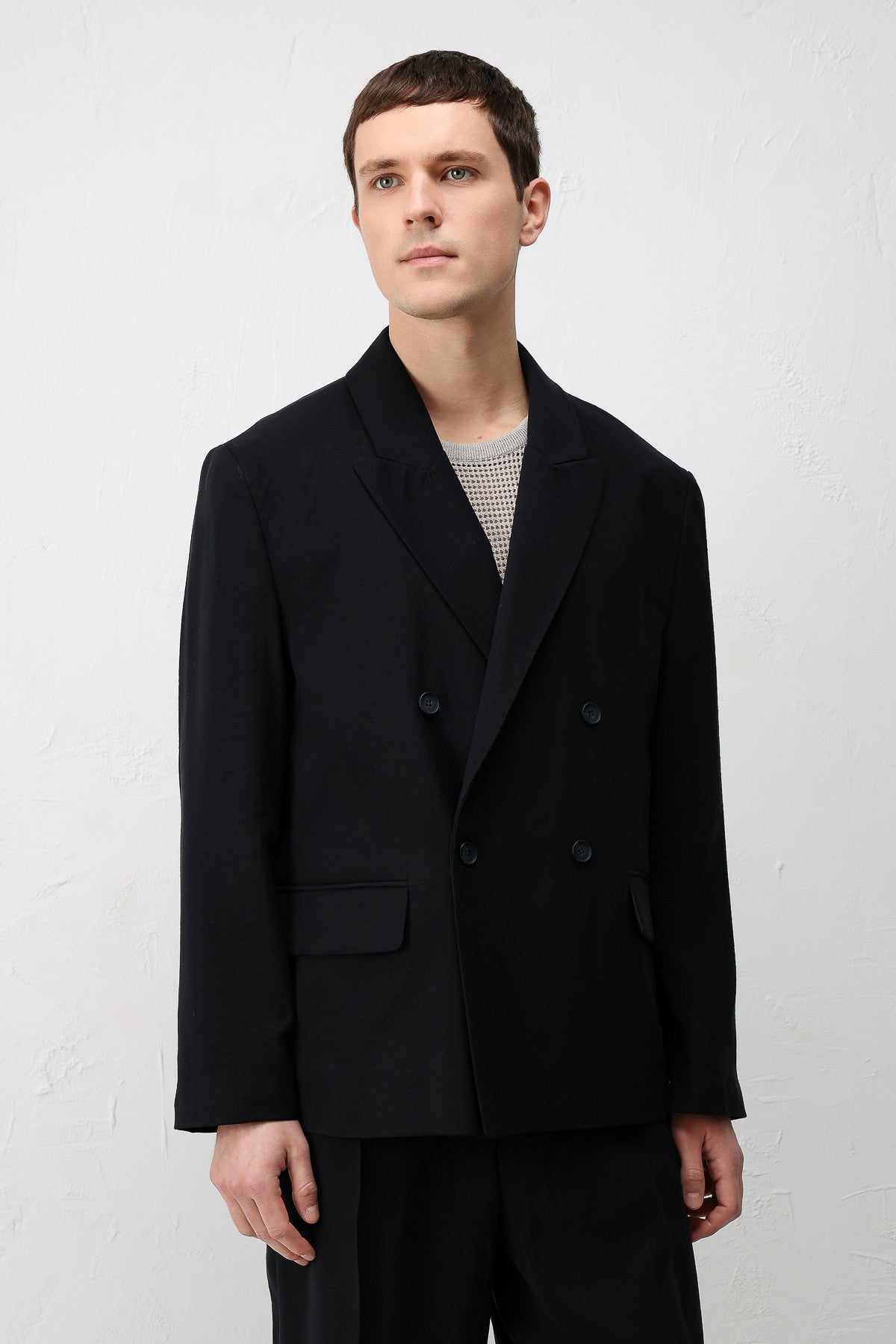 Modal Karışımlı Relaxed Fit Erkek Blazer Ceket