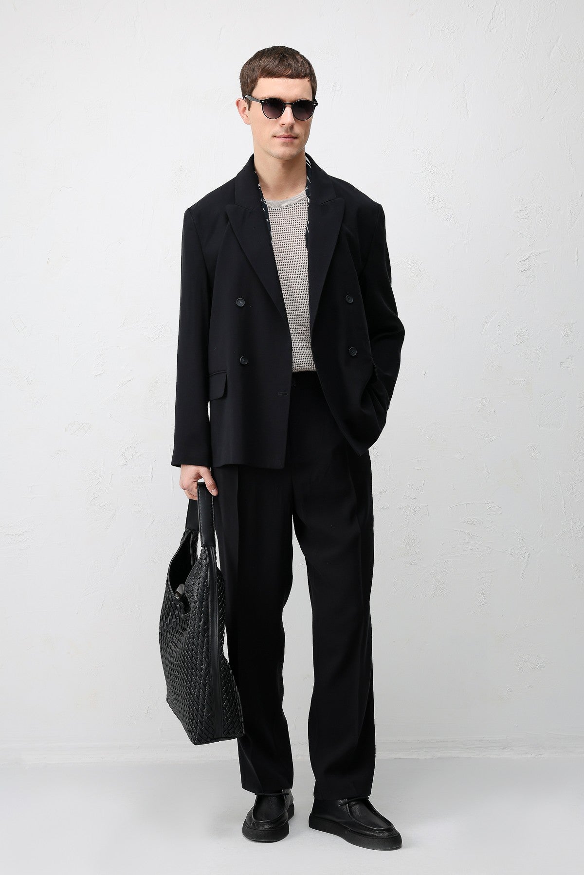Modal Karışımlı Relaxed Fit Erkek Blazer Ceket