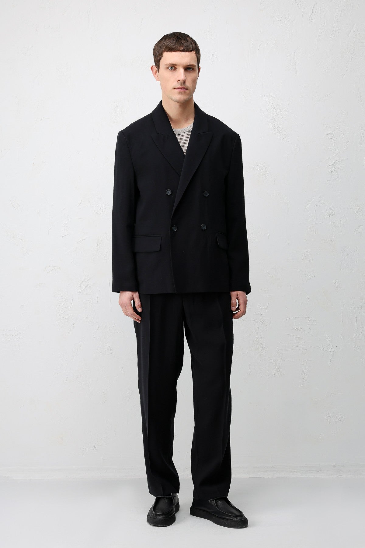 Modal Karışımlı Relaxed Fit Erkek Blazer Ceket