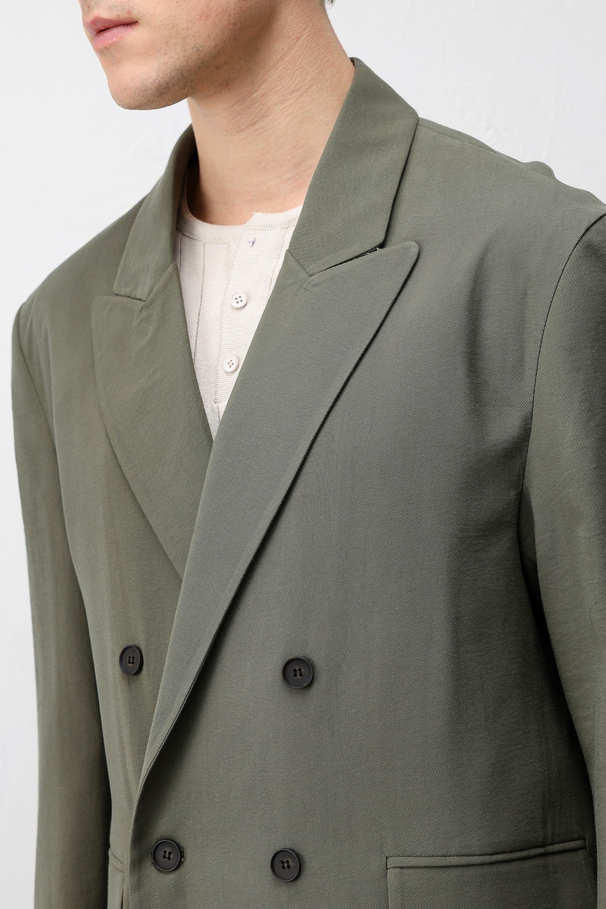 Antioch Siyah Modal Karışımlı Relaxed Fit Erkek Blazer Ceket