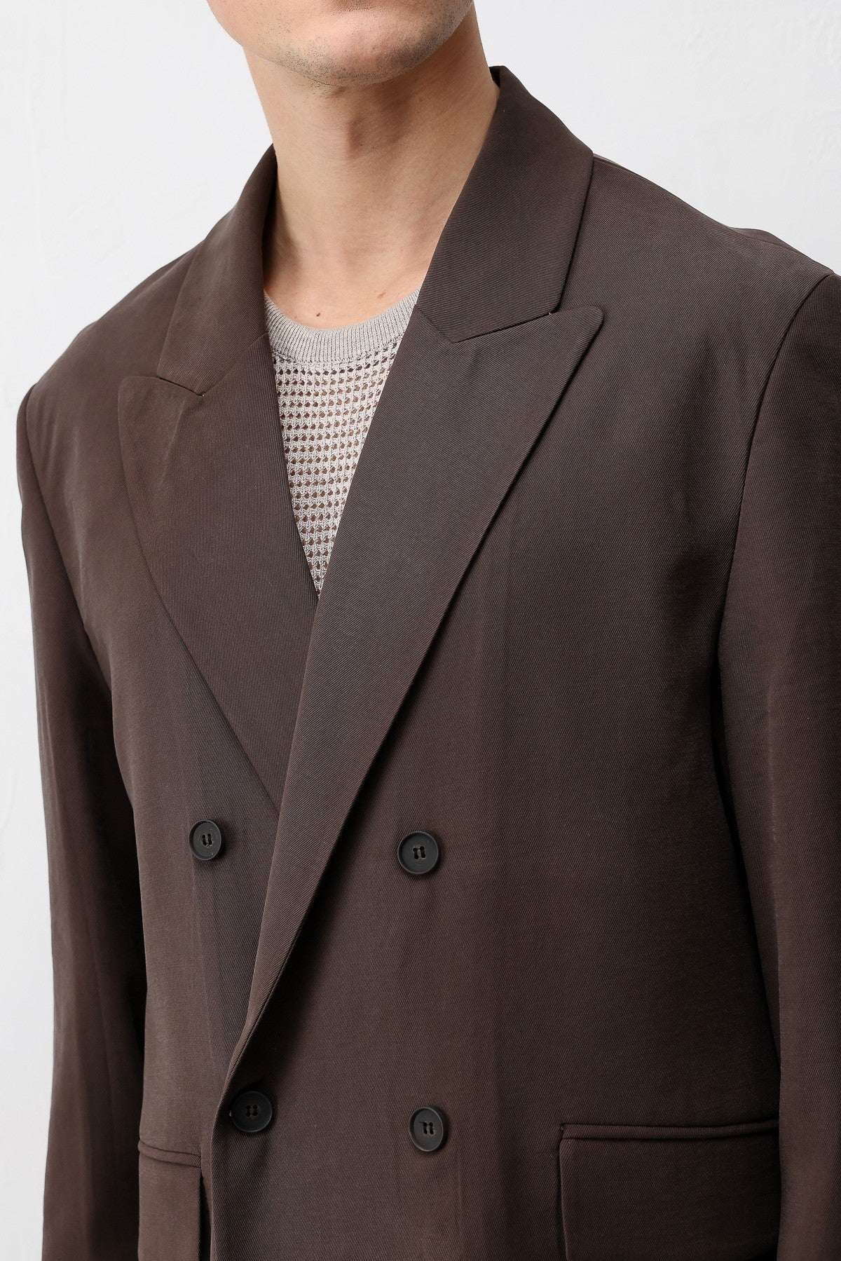 Antioch Siyah Modal Karışımlı Relaxed Fit Erkek Blazer Ceket