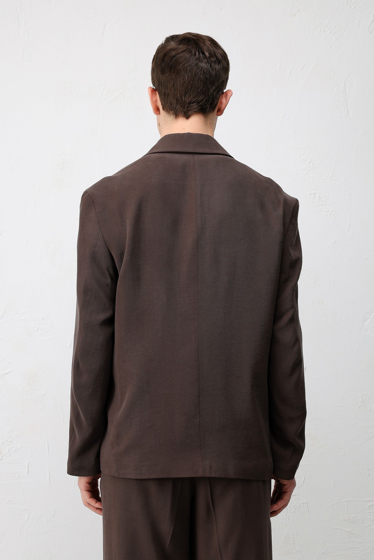 Antioch Siyah Modal Karışımlı Relaxed Fit Erkek Blazer Ceket
