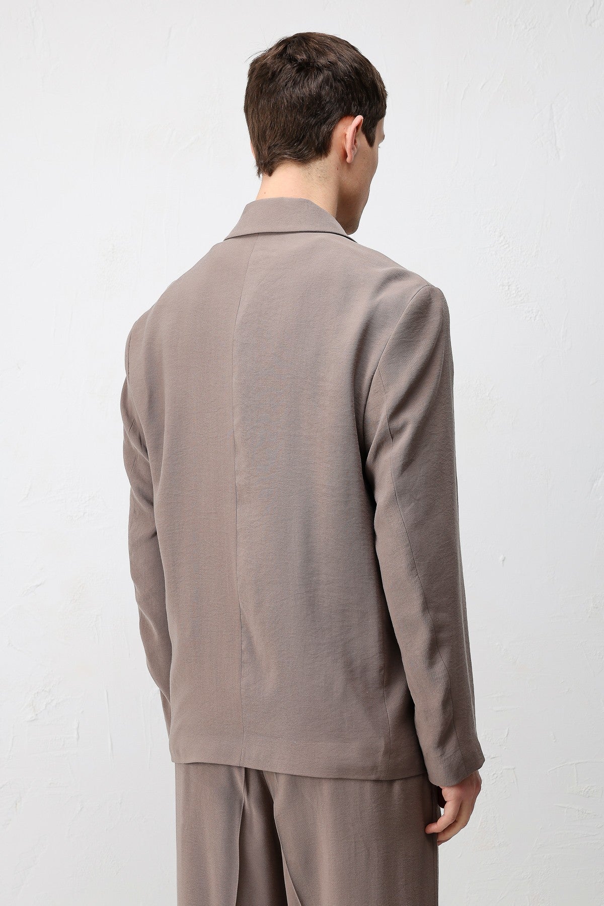 Antioch Siyah Modal Karışımlı Relaxed Fit Erkek Blazer Ceket