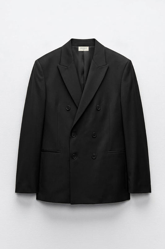Antioch Kruvaze Relaxed Fit Erkek Blazer Ceket