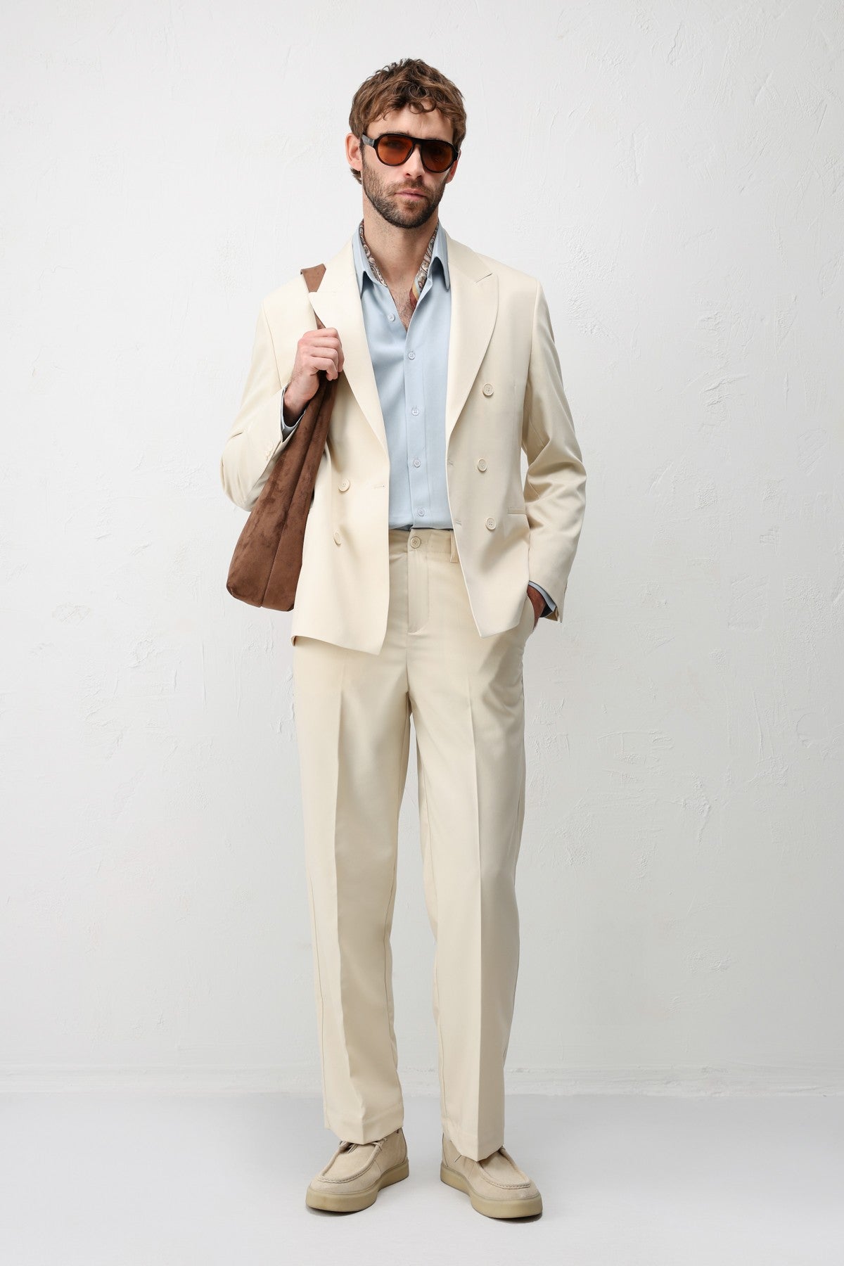 Antioch Kruvaze Relaxed Fit Erkek Blazer Ceket
