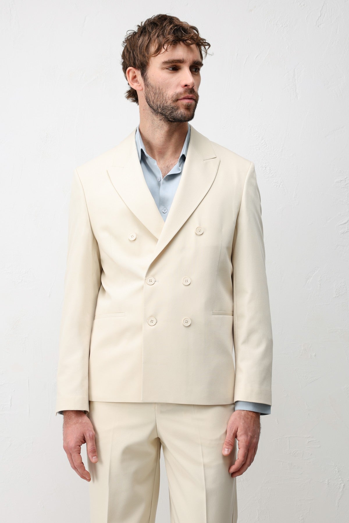 Antioch Kruvaze Relaxed Fit Erkek Blazer Ceket