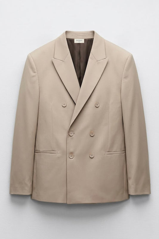 Antioch Kruvaze Relaxed Fit Erkek Blazer Ceket