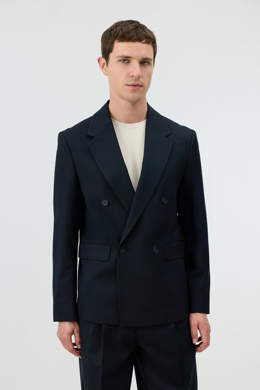 Antioch Relaxed Kruvaze Erkek Blazer Ceket