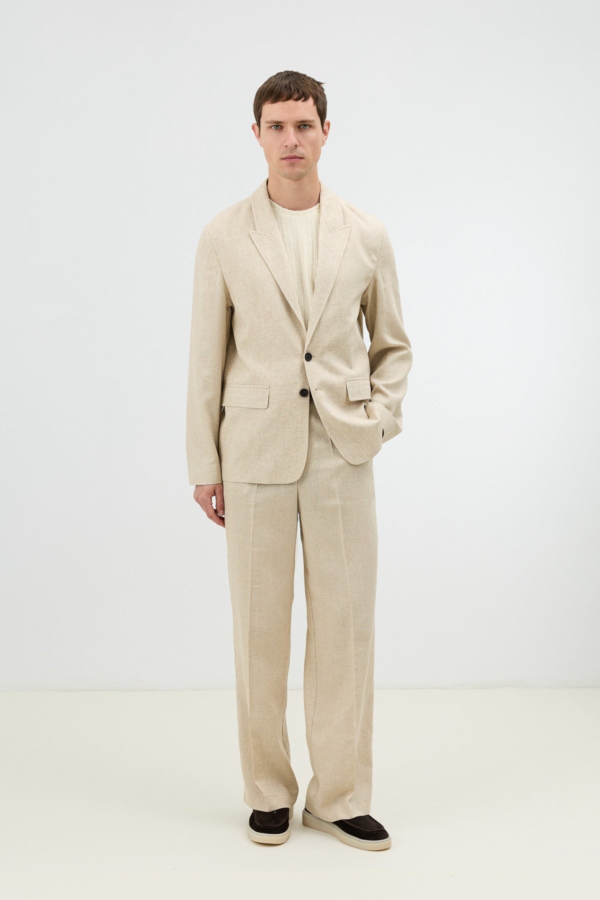 Antioch Keten Karışımlı Erkek Blazer Ceket