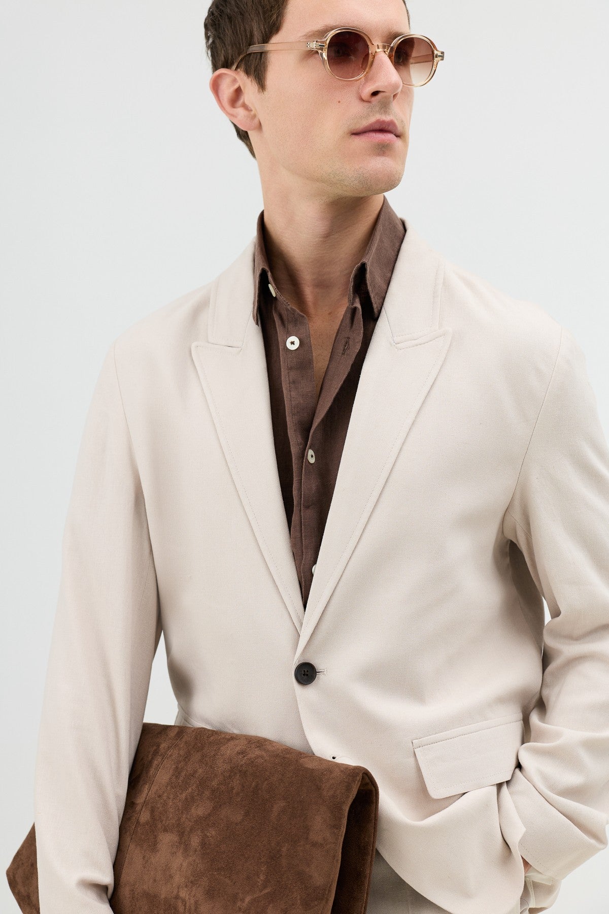 Antioch Keten Karışımlı Erkek Blazer Ceket