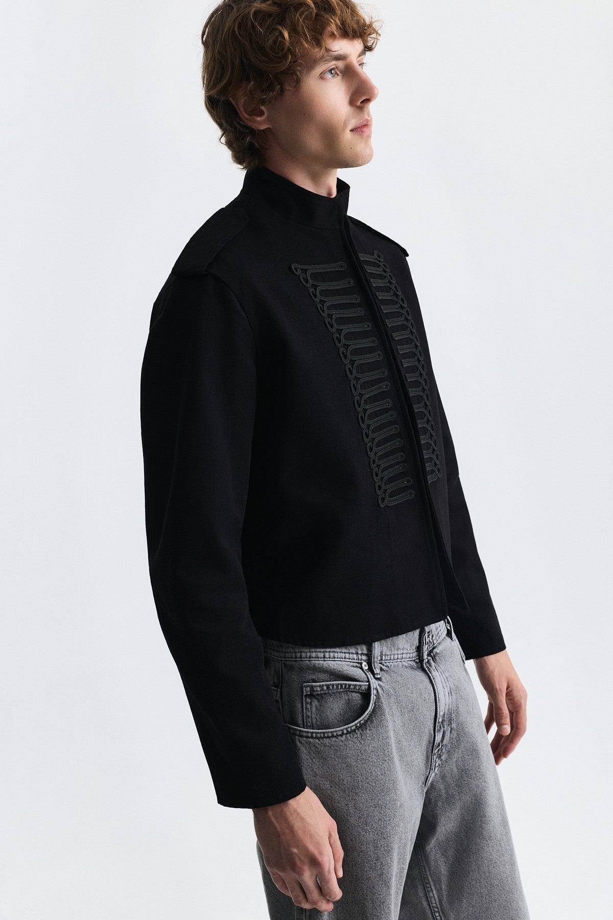 Apoletli Crop Fit Ceket