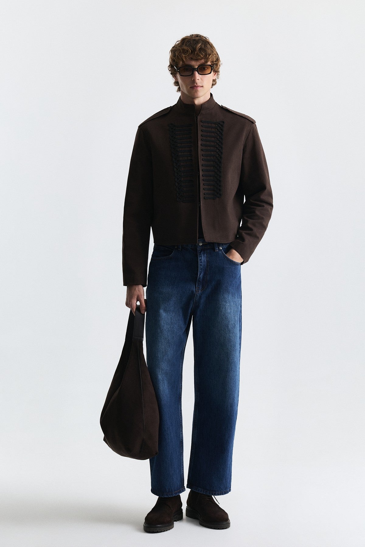 Apoletli Crop Fit Ceket
