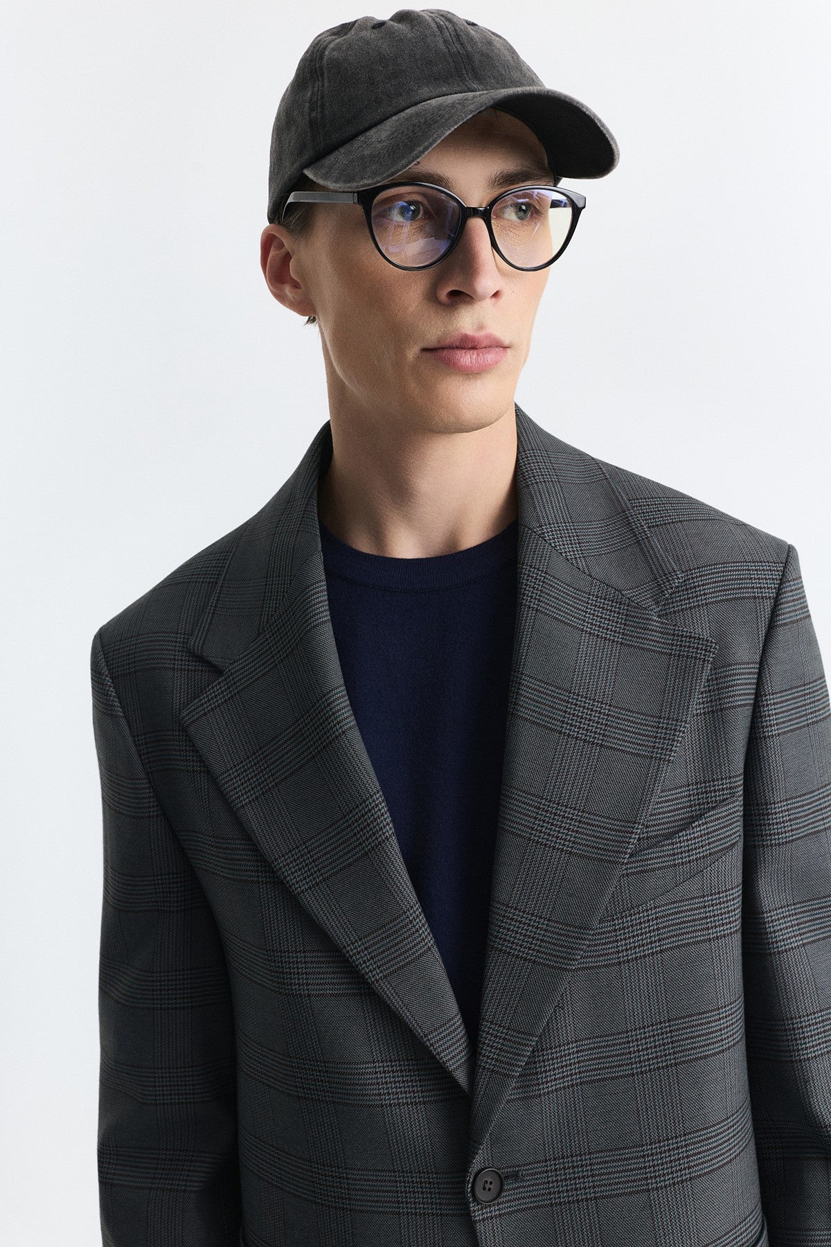 Ekose Relax Fit Blazer Ceket
