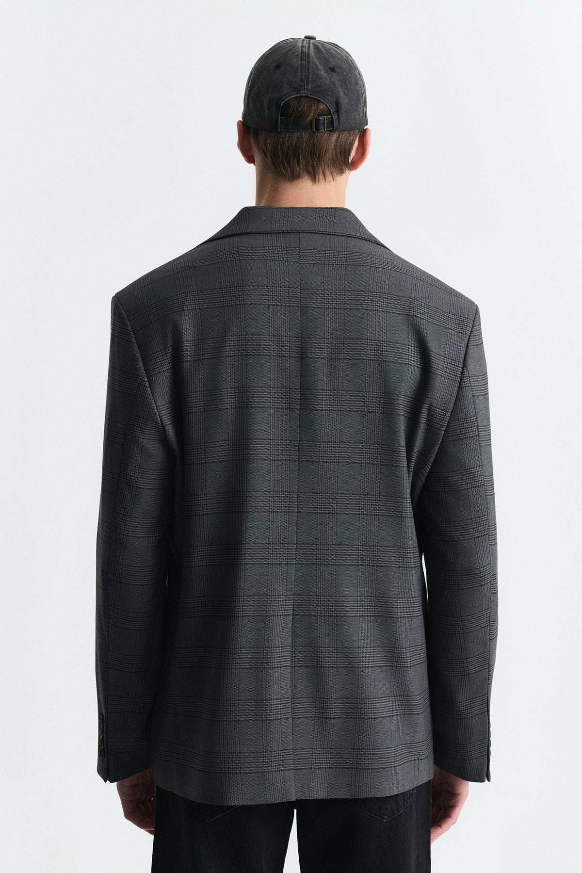 Ekose Relax Fit Blazer Ceket