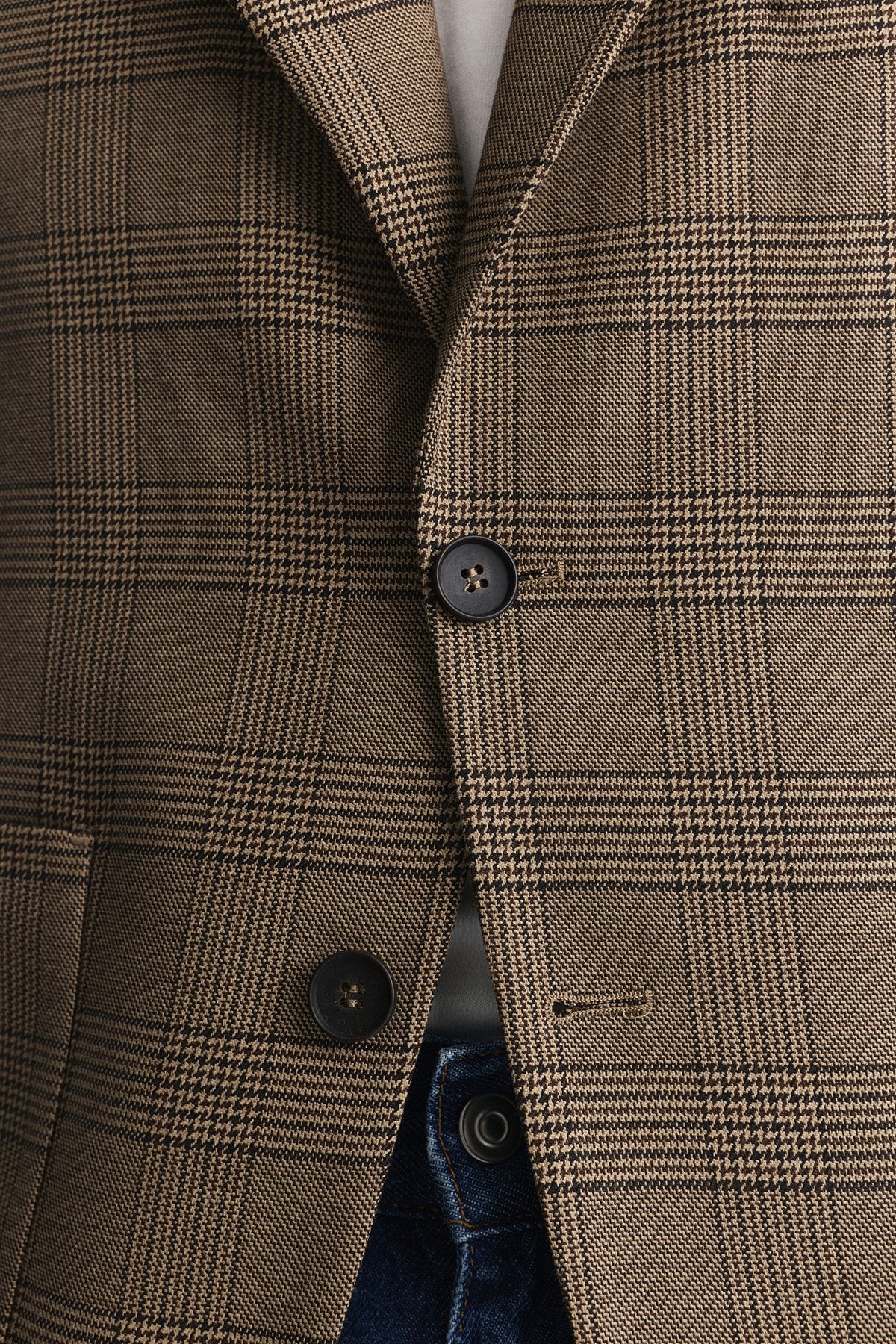 Ekose Relax Fit Blazer Ceket