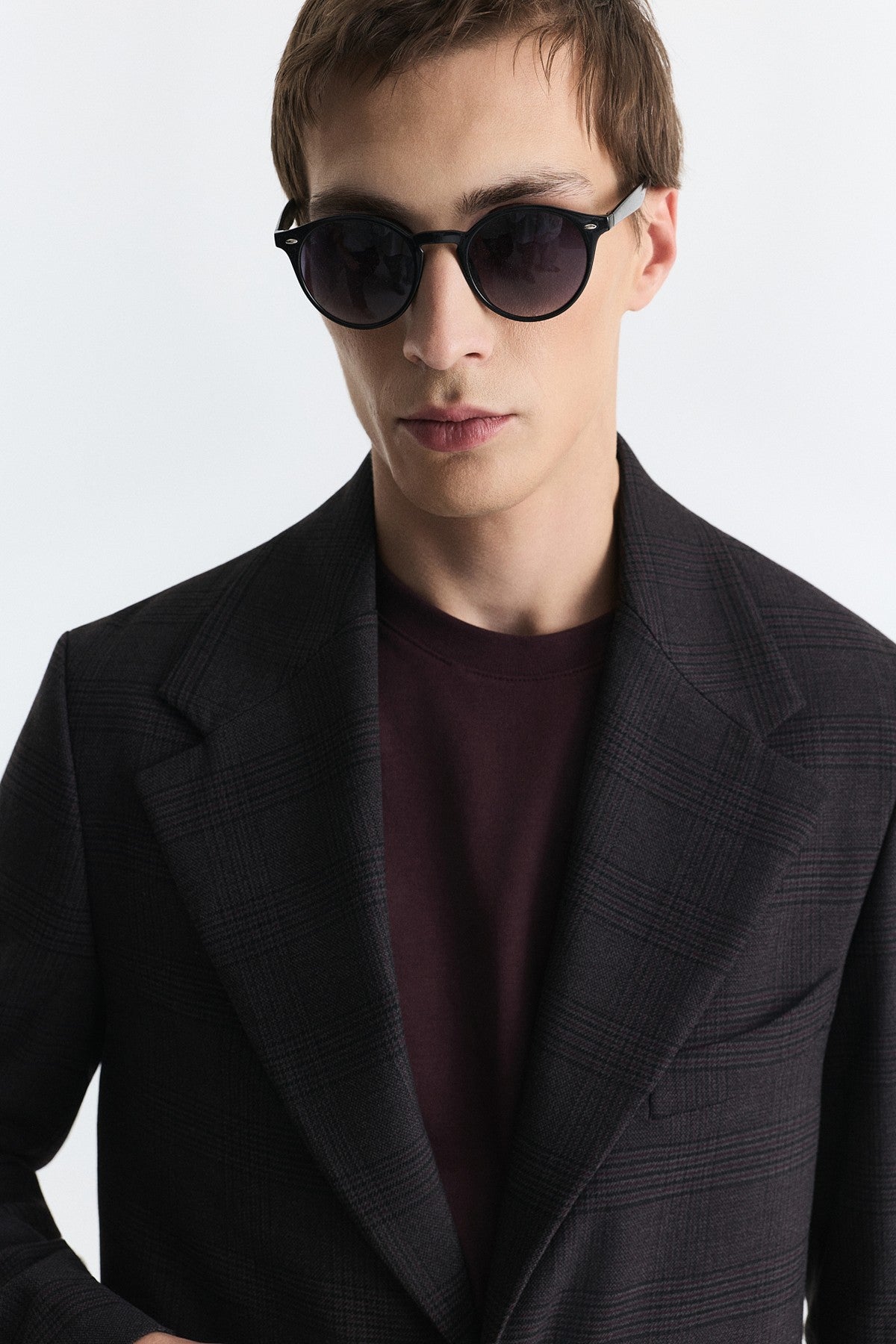 Ekose Relax Fit Blazer Ceket