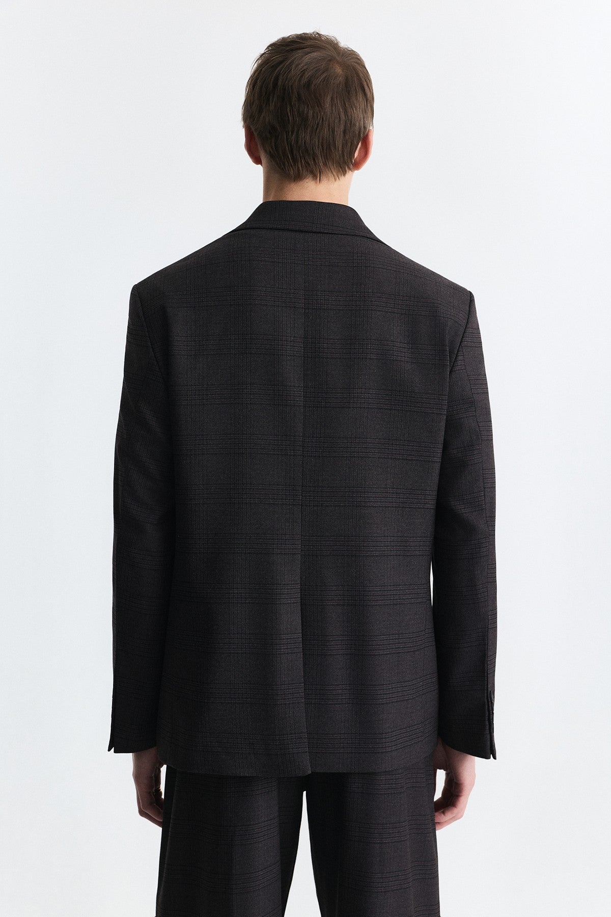 Ekose Relax Fit Blazer Ceket