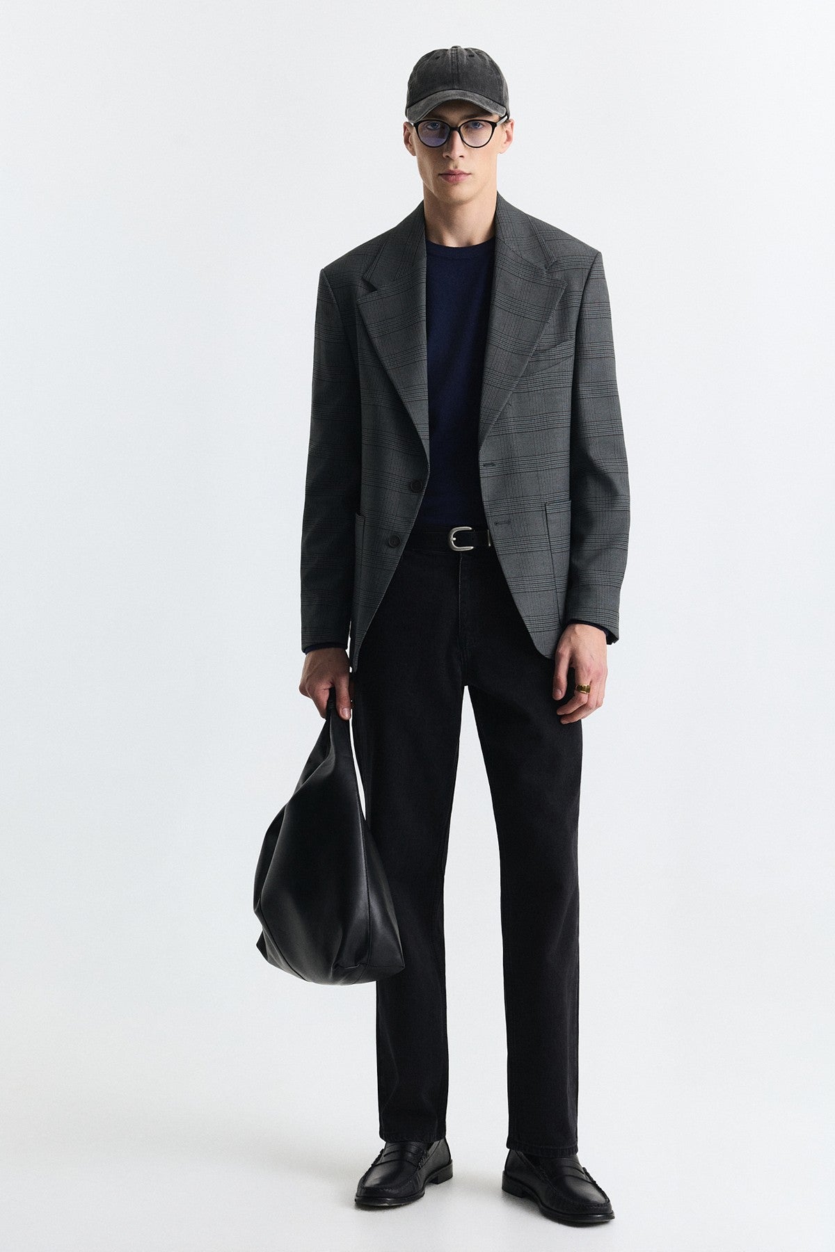 Ekose Relax Fit Blazer Ceket