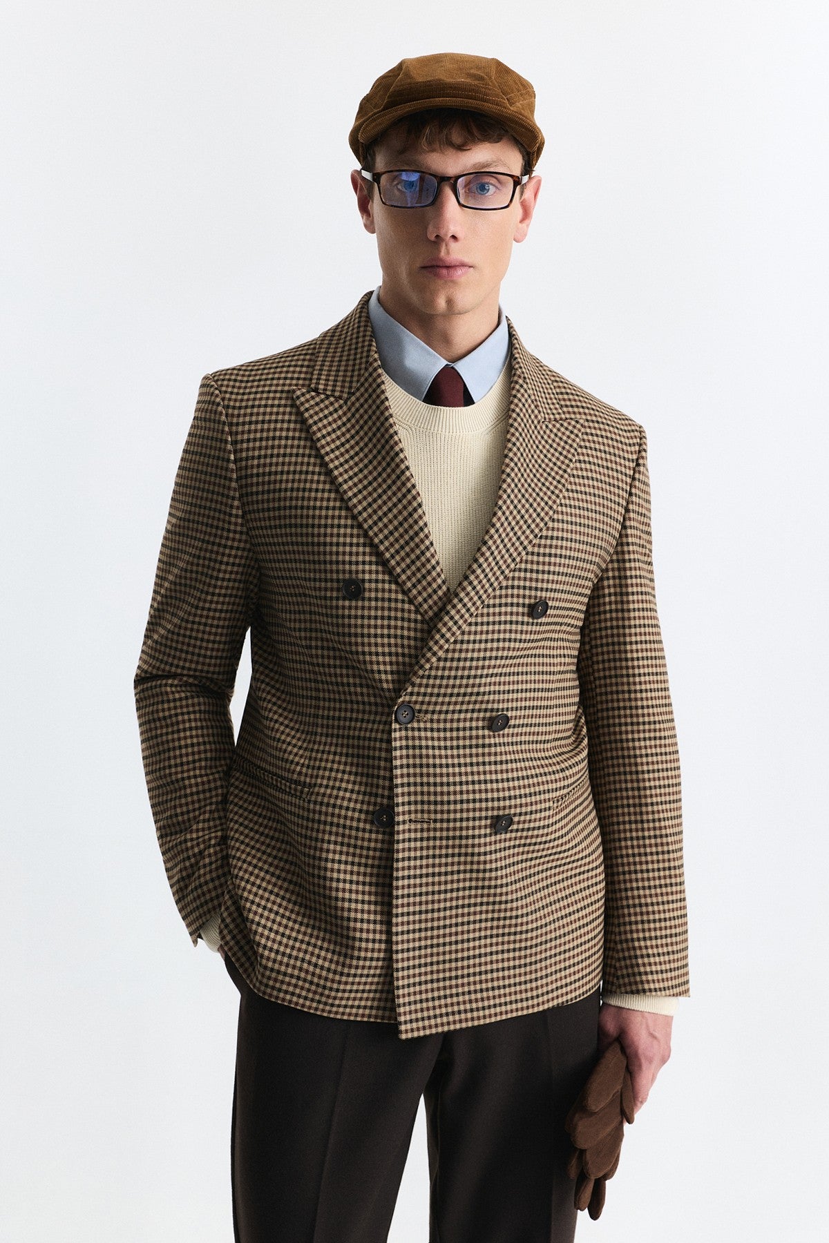 Kareli Relax Fit Blazer Ceket
