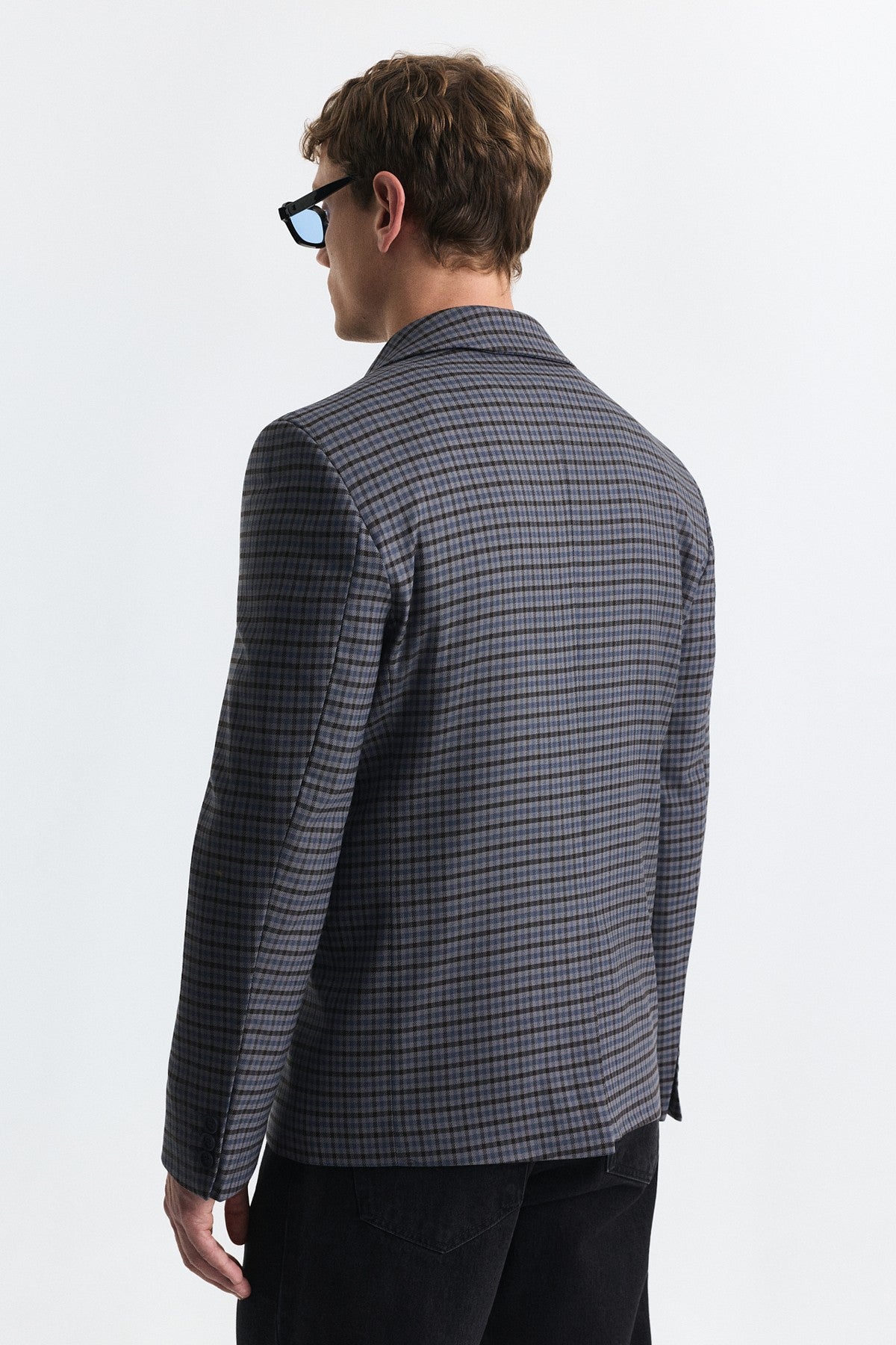 Kareli Relax Fit Blazer Ceket