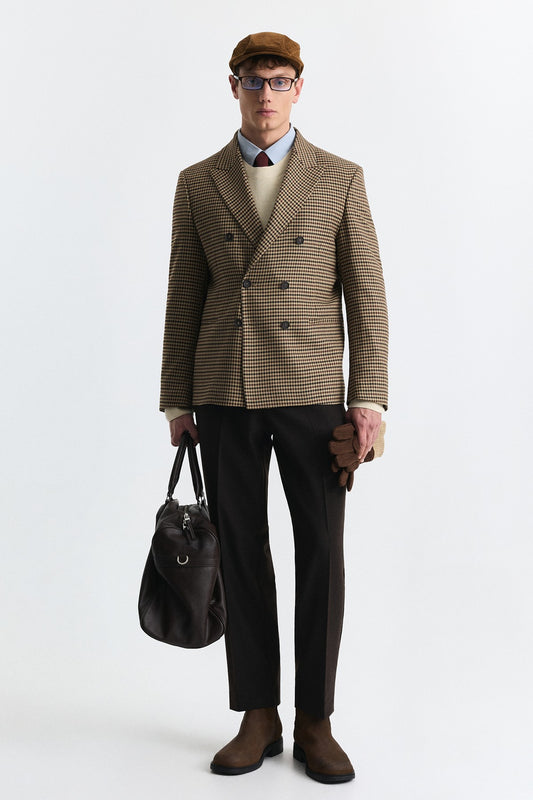 Kareli Relax Fit Blazer Ceket
