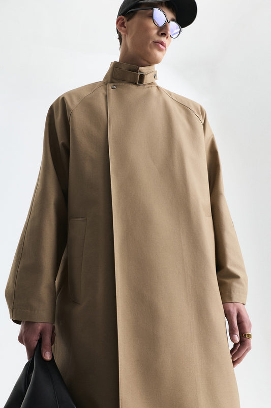 Pamuklu Loose Fit Trençkot