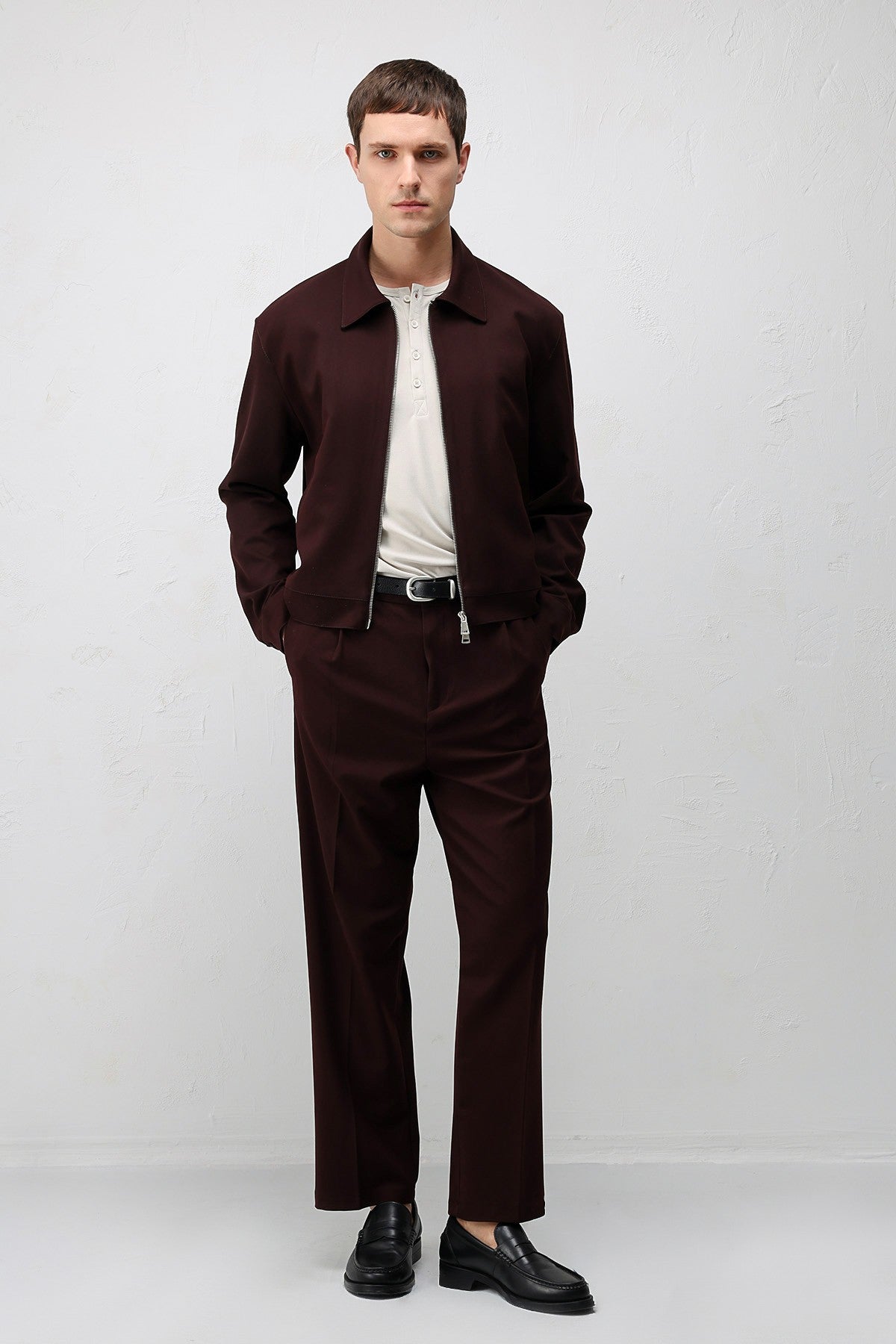 Antioch Relaxed Fit Fermuarlı Erkek Mont