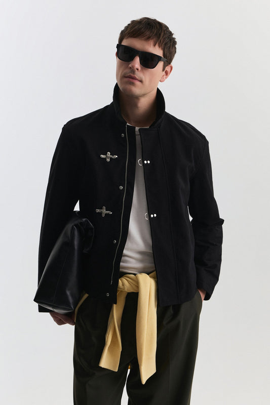 Metal Süslü Düğmeli Regular Fit Mont
